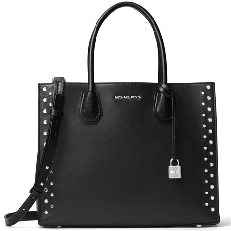 michael kors mercer stud grommet tote|Michael Kors Mercer Stud & Grommet Large Convertible Tote.